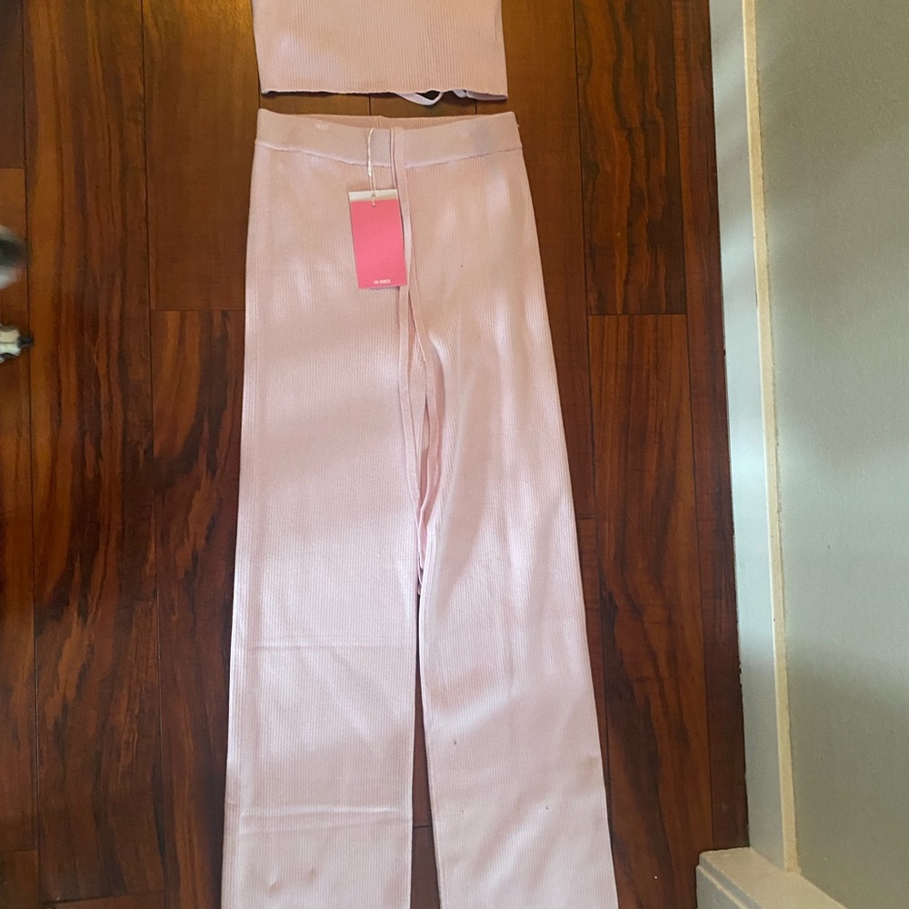 Pink Women's Pants & Jumpsuit Set